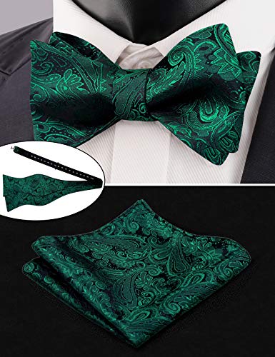 Alizeal Mens Classic 4pc Paisley Jacquard Waistcoat Suit Vest Set2