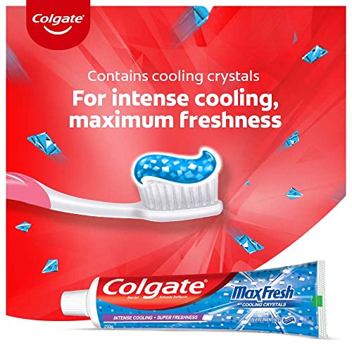 Image of Colgate Kids Batman Manual Toothbrush(Pack of 3,Multicolor) & Colgate MaxFresh 300g (150g x 2, Pack of 2) Toothpaste, Blue Gel Paste(Peppermint Ice, Saver Pack)
