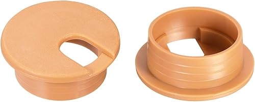 Miniatura 8 de uxcell Cubierta para agujero para cable, 1-3/8 pulgadas de plástico para escritorio, ojales para oficina, PC, organizador de cables, 10 unidades,