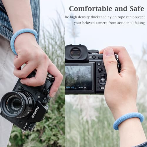 VOVMOEYA Camera Wrist Strap Rope,Camera Hand Strap Compatible with Fujifilm XT5 XH2S Nikon Z30 Z50 Canon EOS R6 R10 R50 Sony A6700 A6400 A6000 A7C II A7IV DSLR Camera - Image 4