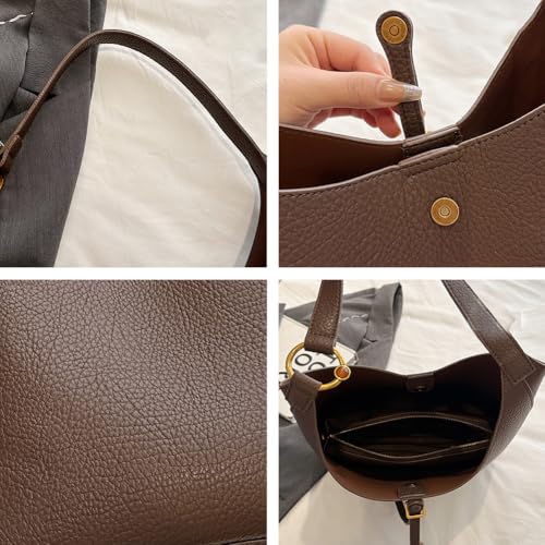 Hobo Bag for Women Trendy Shoulder Handbags Purse Soft Leather Slouchy Carryall Top Handle Bag 20253