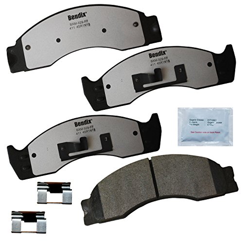 Image of Bendix Fleet Metlok MKD411FM Semi-Metallic Brake Pads for Select Models Ford Econoline Super Duty,E-450,E-550,F-53 Motorhome Chassis,F-59 Commercial Stripped,F-450,F-Super