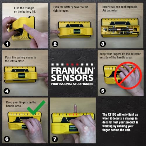 image for Franklin Sensors ProSensor X1100 Stud Finder with 11-Sensors, Wood & M