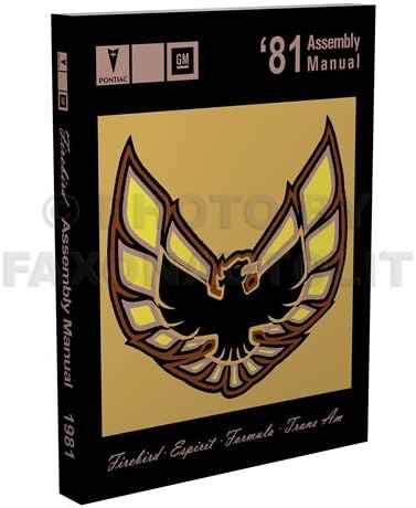 1981 Pontiac Firebird Assembly Manual Turbo Trans Am Esprit Formula