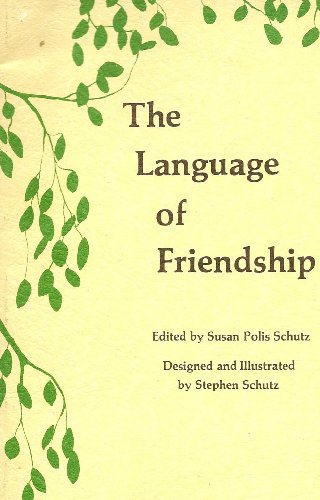 The Language of Friendship: Poems B008MZLAC2 Book Cover
