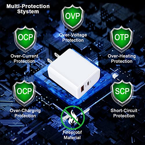 Pixel 9 8 Pro Charger Fast Charging Block for Google Pixel 9 Pro XL 8a 8 Pro 7a 7 6 Pro 6a 6 5a 5 4a 4XL 3a 3 2,20W USB C Fast Wall Charger Box PD Power Adapter for iPhone 16 15 14 13,Samsung S24 S23