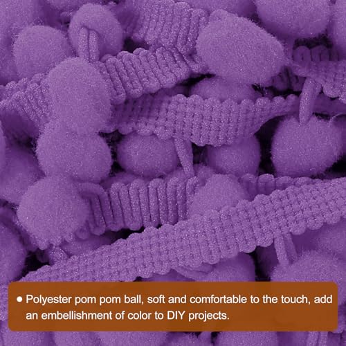Bordure à franges violette de 12 mm fluide et résistante pour textile - 5