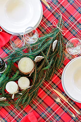 Tovaglia di Natale Rettangolare Tessuto Tinto Filo...