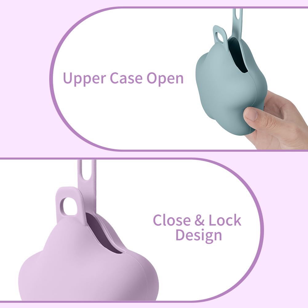 Boîte à sucette en silicone 2 Pcs, imperméable portable pour bébé