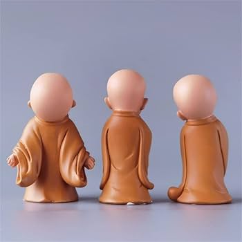 Amazon.co.jp: 僧侶 置物 仏像 オブジェ 縁起物 お坊さん 茶寵 茶玩