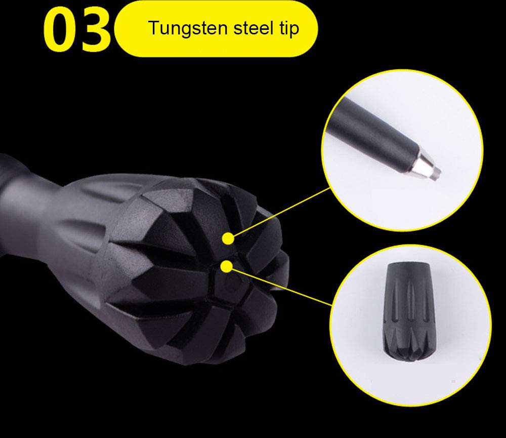 Bastones De Senderismo Paquete De 2 con La Aleación De Aluminio 7075 Cerradura Ultraligera, Amortiguador De Golpes Ultra Corto Mango De Eva para Caminar, Acampar, Montañismo
