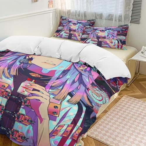 Housse de couette 220x240 feuille 3D et 2 taies microdouce - 5