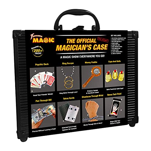 Fantasma Official Magician’s Case – Over 200 Tricks In An Self-Contaned Travel Case,Black, Gold #TOP1