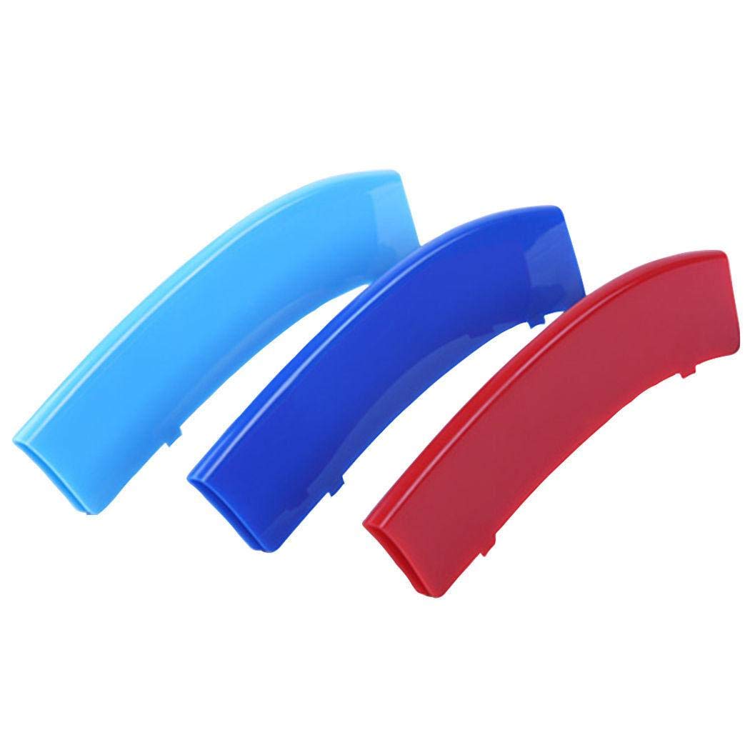 3Pcs Universal Front Grill Car Buckle Cover Decoration Strips For BMW X5 S.Y 2011-2013,X6 15-16