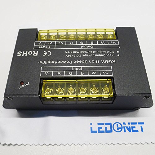 LEDENET RGBW High Speed Power Amplifier 32A Data Signal Repeater 4CH Channels For 5050 RGBW RGBWW LED Lights Strip 5V 12V 24V