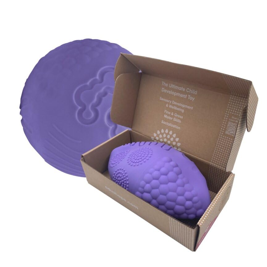 Edushape Texture-iffic Sensory Ball for Baby - 7" Baby Ball for Kids with 8 Sections of Different Tactile Patterns