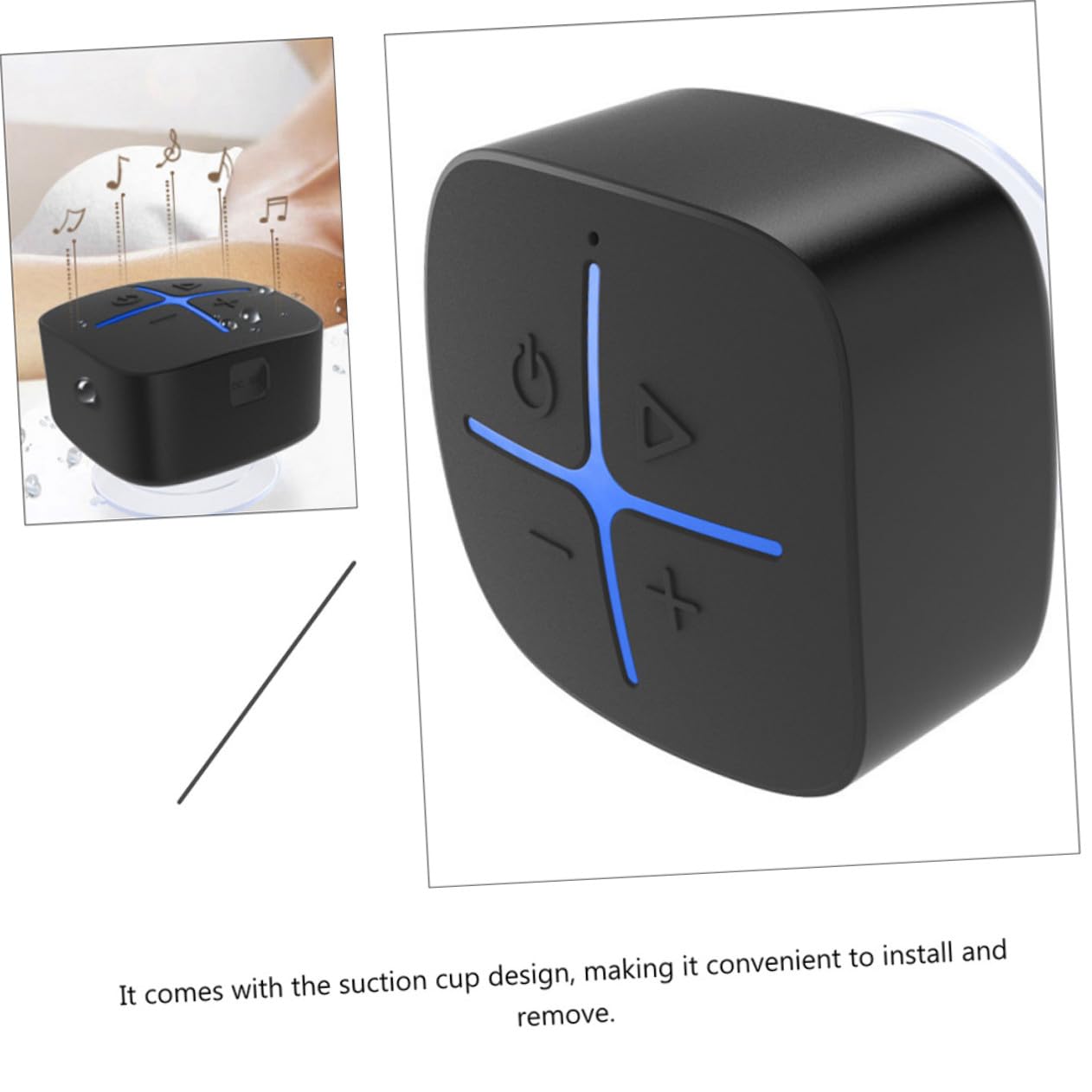 Kabelloser Bluetoothlautsprecher mit Saugnapf 5w