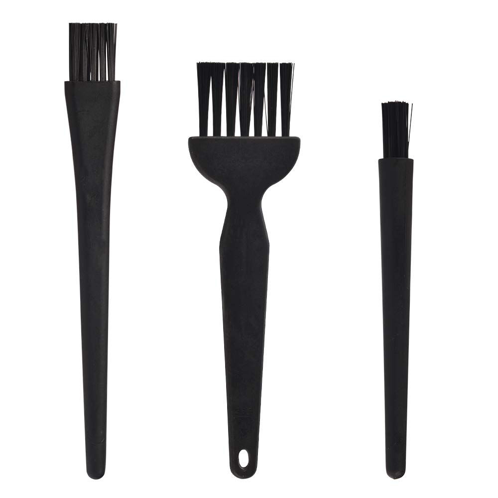 SHiZAK New 3 in 1 Black Plastic Anti Static ESD Cleaning Brushes Keyboard Cleaning Brushes Kit
