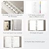 CAGIE A5 Binder 6 Ring Notebook with Dividers Refillable Planner Binder with Pockets, Refill Paper Include Planning Square Ruled and Dotted Pages, 6.89 x 9.25 In, (Blue, A5 Daily&Dot Page)