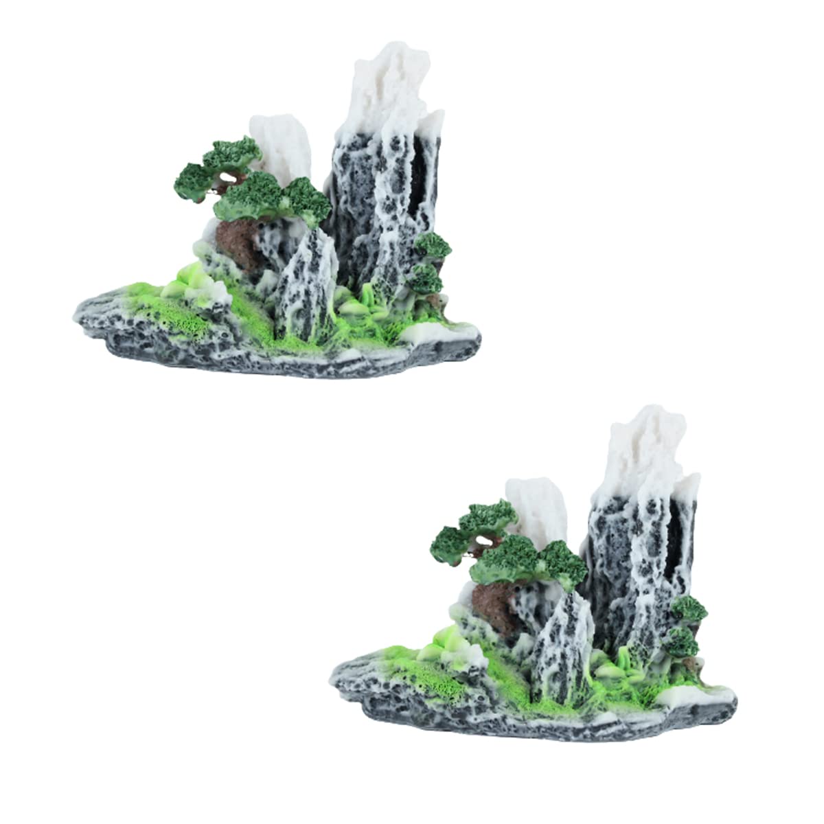 Wonderland Snow Mountain (Set of 2) Miniature Toys (for Tray Garden, Fairy Garden)