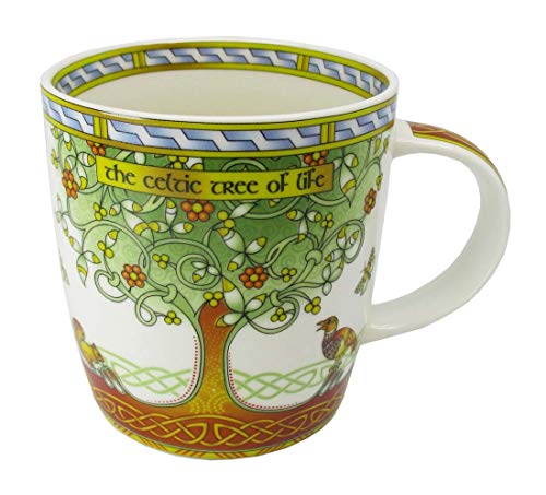 Taza New Bone China con diseño Árbol de la Vida Celta 325 ml miniatura 1