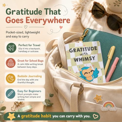 Image of 30-Day A6 Gratitude Journal with Prompts & Exercises