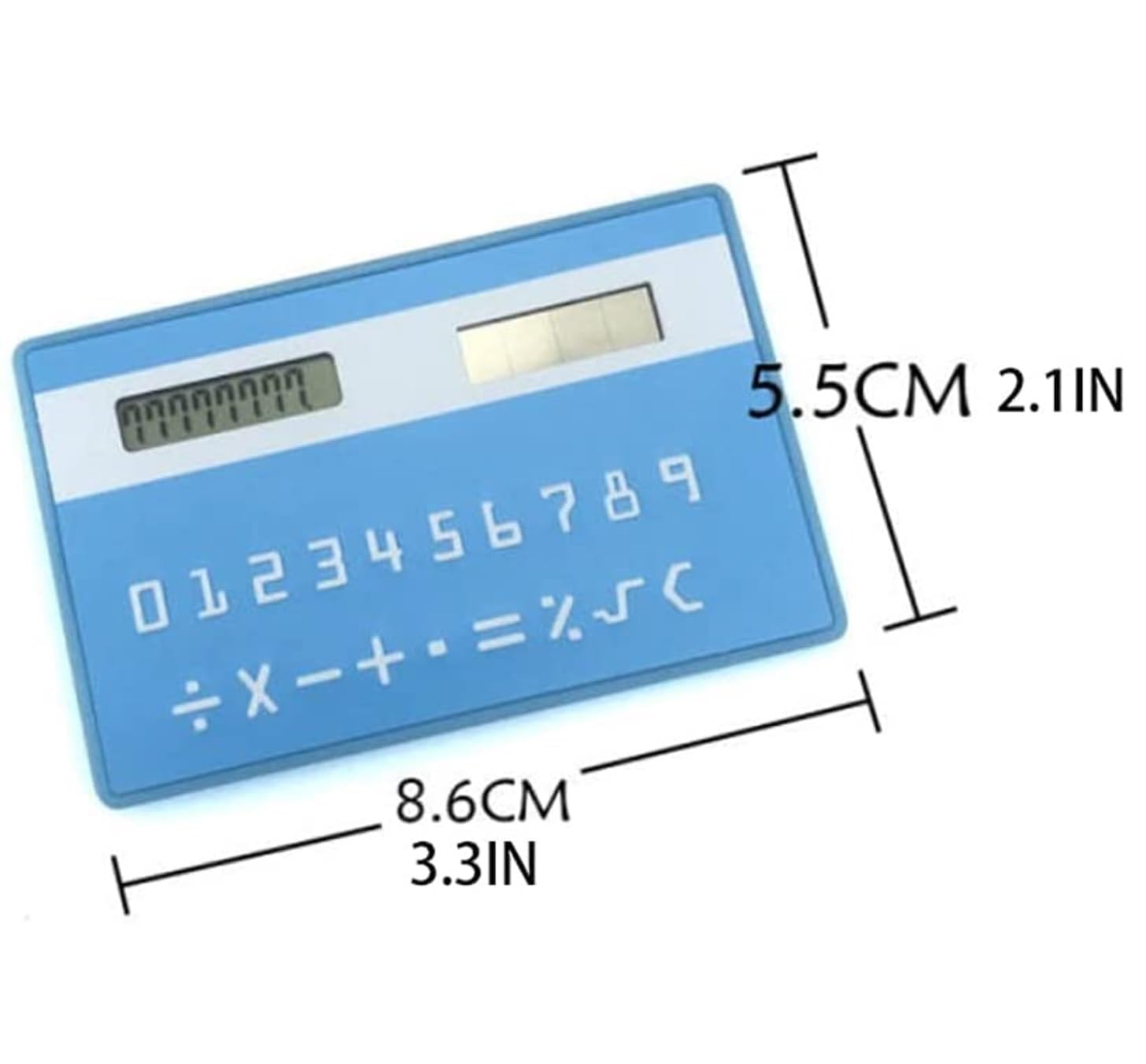 Calculatrice Calculatrice Solaire Ultra Fine À 8 Chiffres avec Écran Tactile Et Conception De Carte Crédit Calculatrices Portables for Test Scolaire Bureau Office(Rosa)