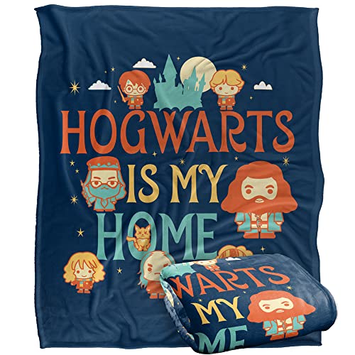 Harry Potter Hogwarts is My Home Officially Licensed Silky Touch Super Soft Throw Blanket 152 x 127 cm