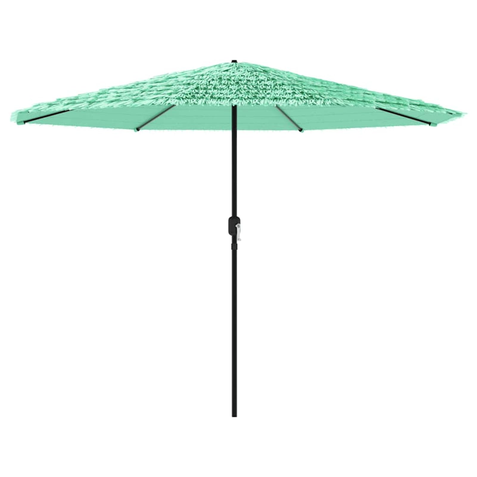 ATOMSTACK MAKER Parasol ogrodowy 248 x 248 x 248 cm ze stalowym masztem (38 mm), 8-warstwowy dach ze słomą i mechanizmem korbowym – brązowy, ochrona przed promieniowaniem UV i deszczem, na taras