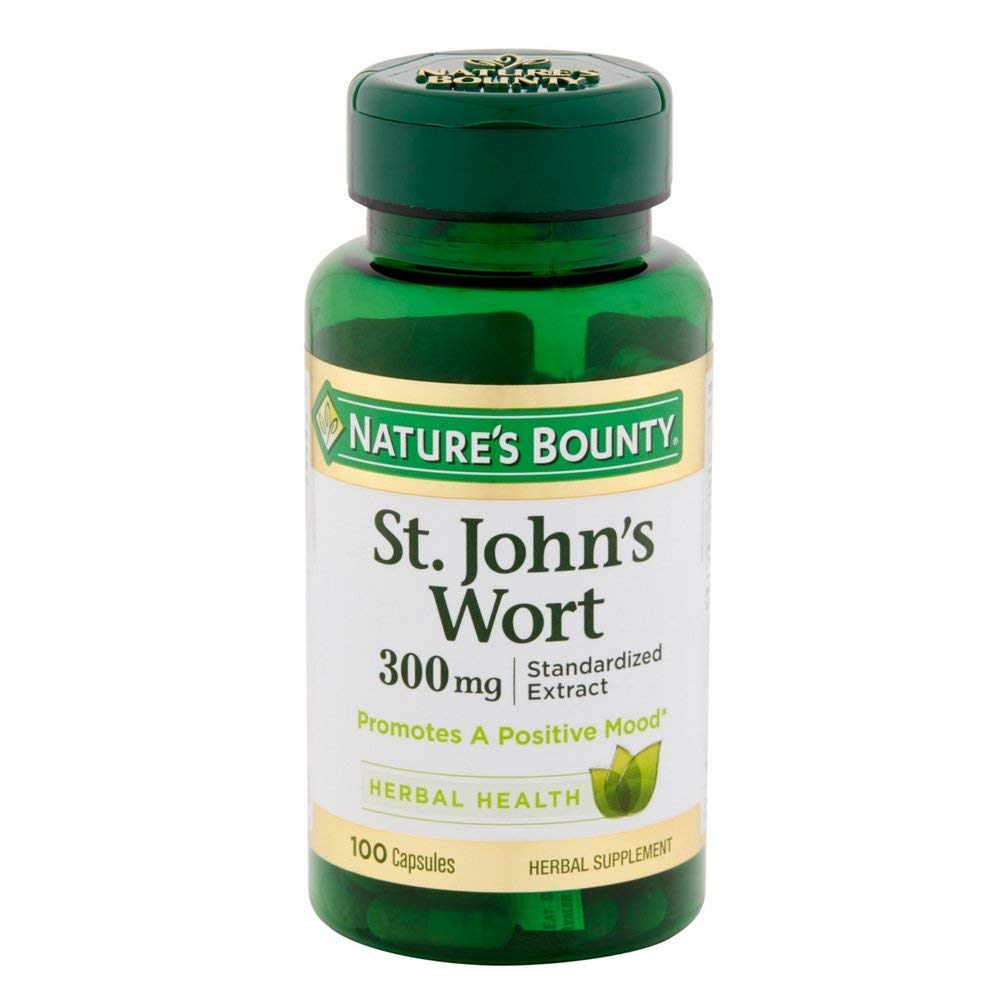Nature's Bounty St. John's Wort 300 mg Capsules 100 ea (Pack of 7)