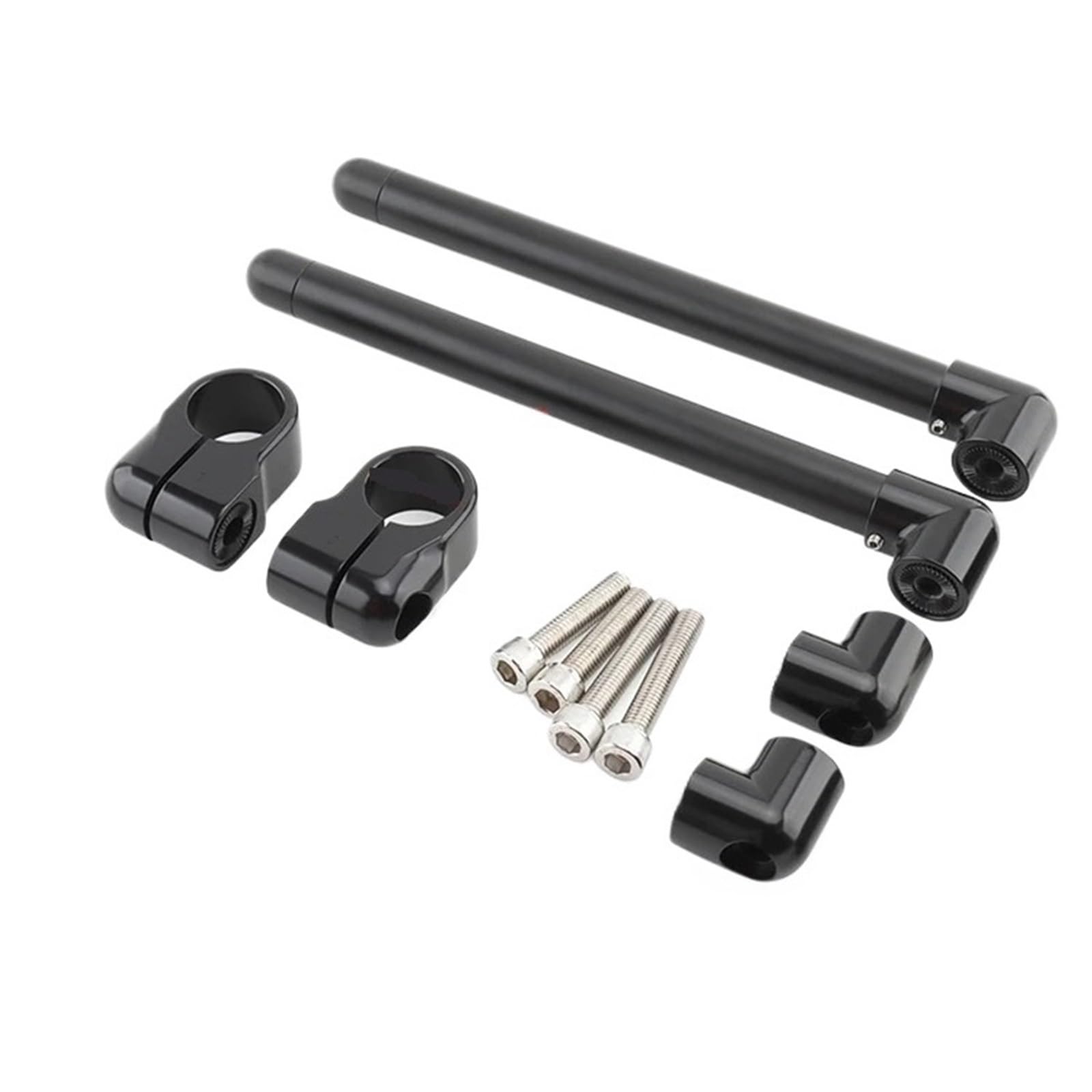 manubri moto Clip divisa per manubrio per moto nero | Sulla forcella 35 37 39 45 49 50 52 58 MM Morsetto montante