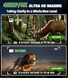 Sovonix Night Vision Goggles 4K 48MP, 10000mAh Rechargeable 8X Digital Zoom 7-Level IR Night Vision Binoculars Vista 600m can Save Photo and Video for Camping and Surveillance with 32GB Card - Image 3