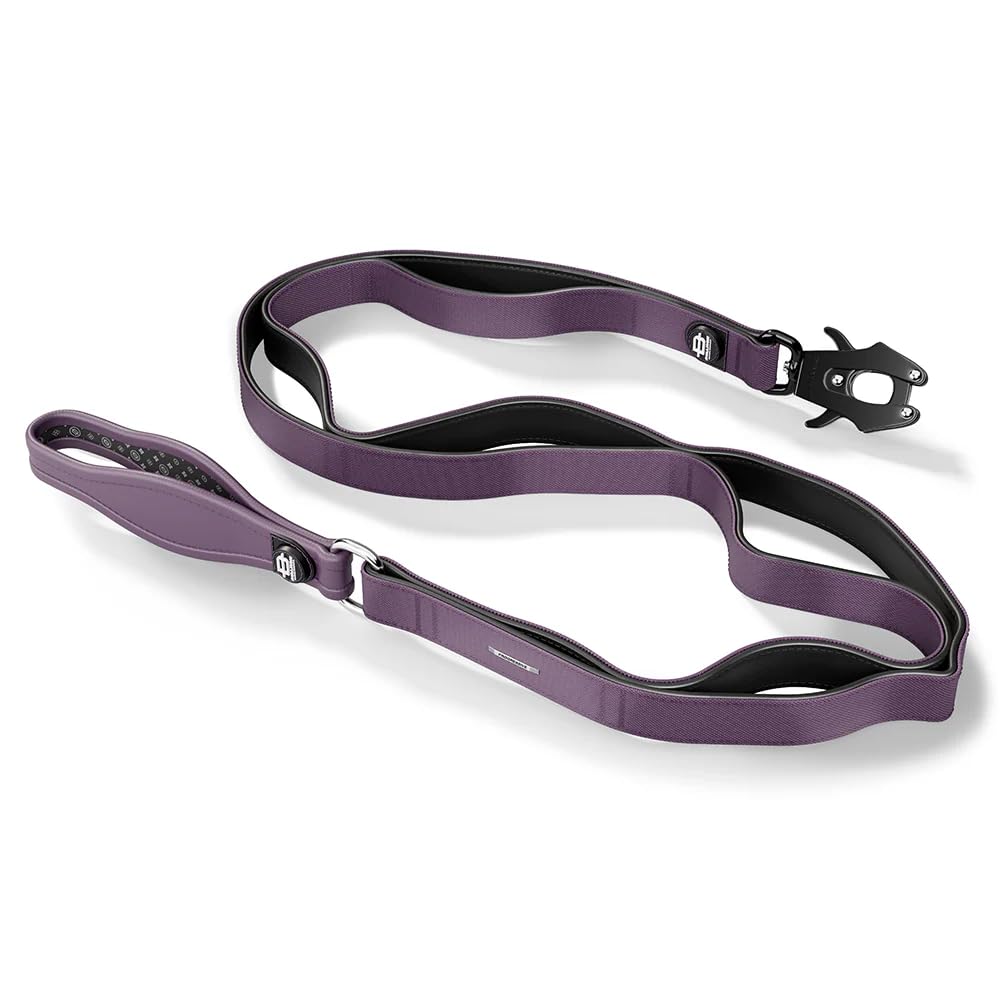 Bullyion ® Original Equipment Progressive Ladder Lead 1.4m with Softcell Padding, Lockforce Clasp and Stainless-Steel Hardware, Shock Resistant, Suitable for All Breeds & Sizes - Windsor Purple