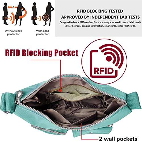 SUKRY Nylon Crossbody Bag for Women with Anti theft RFID Pocket, Waterproof Shoulder Bag Travel Purses and Handbag4