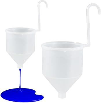 Kingdder 2 Pcs Viscosity Cup for Paint Sprayer Liquid Consistency Thickness Paint Measuring Cups for Varnish Lacquer Inks