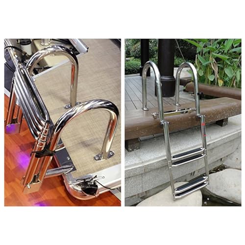 Escalera retractil para piscina con pasamanos XLTFUC miniatura 7