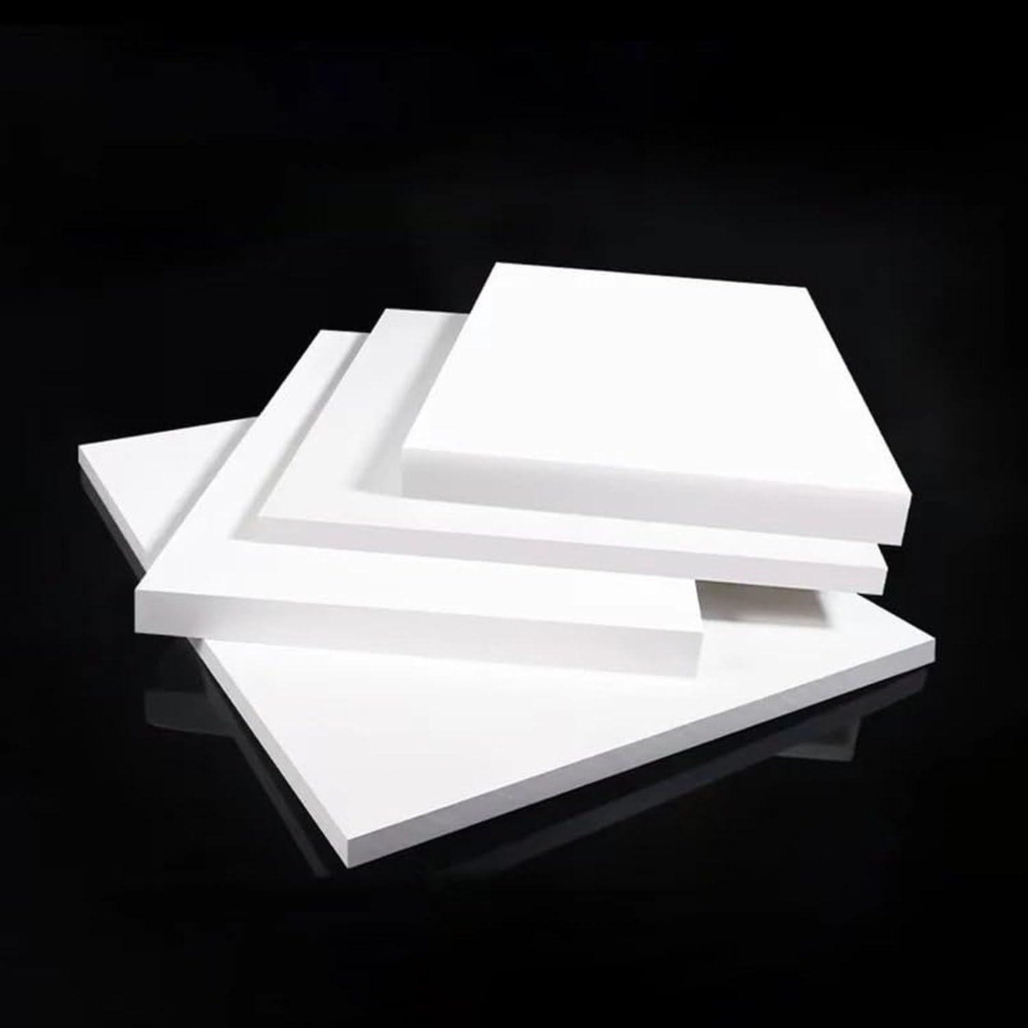 PTFE Quadratplatte Weiß 0,3-30mm Dicke, 100x200x10mm, 100x200x10mm