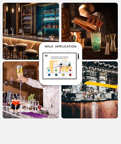 Image of Rely Cure ⇒ VP INDUSTRIES (Lite Model) Liquor Shop Feedback Machine with Inbuilt WiFi Hotspot | Smiley Feedback System with Mobile App & Live Reports