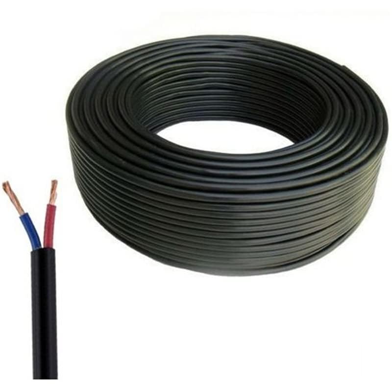 Smuf 2 Core Round Copper 2.5mm Cables For Domestic And Industrial (90 Meter) 2.5 sq/mm Black, 90 Meter Wire