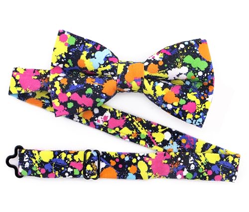 Image of OCIA Cute Pattern Pre-tied Bow Tie Adjustable Bowties for Adult & Children