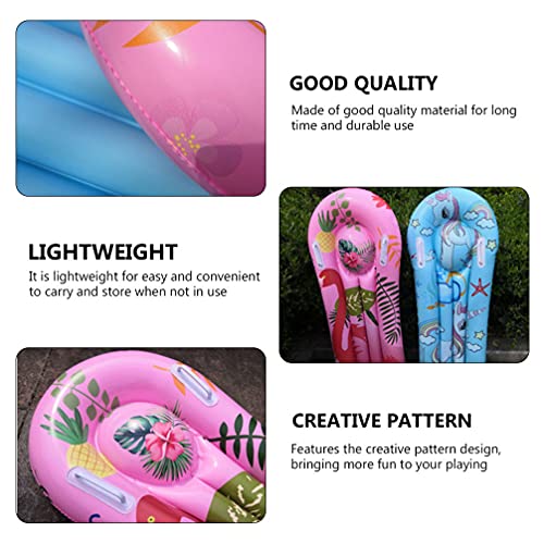 TOPBATHY Prancha Inflável Piscina de Natação Dos Desenhos Animados Padrão Flamingo Flutuante Placa F