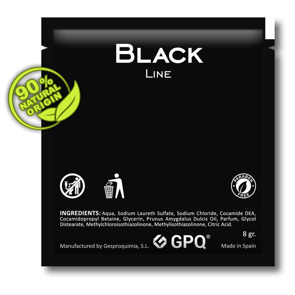 GPQ - Hotel Shower Gel Black Line, White Nacar, 8 g (Pack of 400) - Image 2