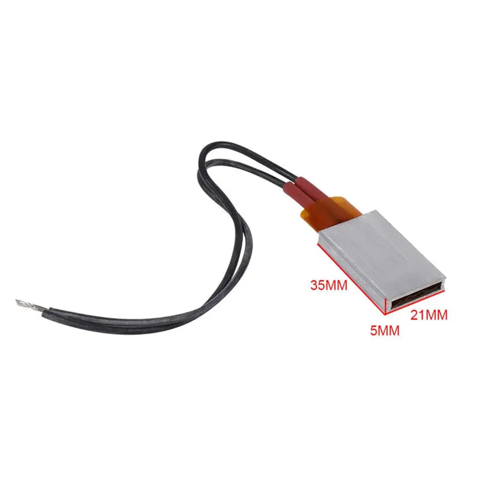 PTC elemento di riscaldamento, Piastra riscaldante PTC AC/DC 12V Riscaldatore termostatico in ceramica di alluminio 80 110 220 C(Type3)