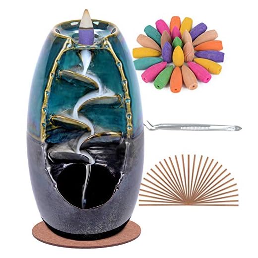 SPACEKEEPER Backflow Incense Holder Set