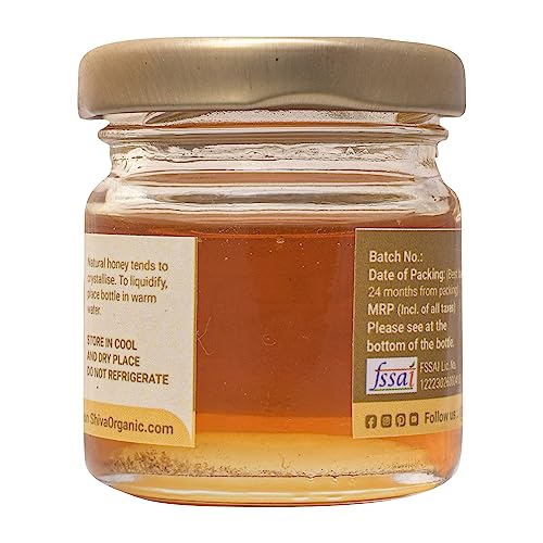 Image of Shiva Organic Raw Eucalyptus Honey 50g | 100% Pure NMR Tested | Raw and Unprocessed