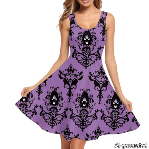 Image of Dreaweet Casual Sleeveless Dresses for Women Girls, Round Neck Tank Dresses with Pockets Summer Sundress Size XS-4XL