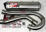 RP Race Performance Exhaust System, Shorty 12 Inch, 2.25 Inch Core, Compatible with Yamaha Raptor 700 2015+