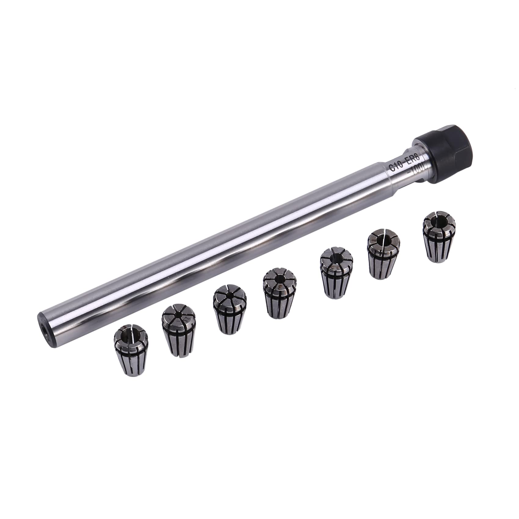 Sankaka C10 Er8A 100L Collet Chuck Holder + 7Pcs Precision Er8 Spring Set