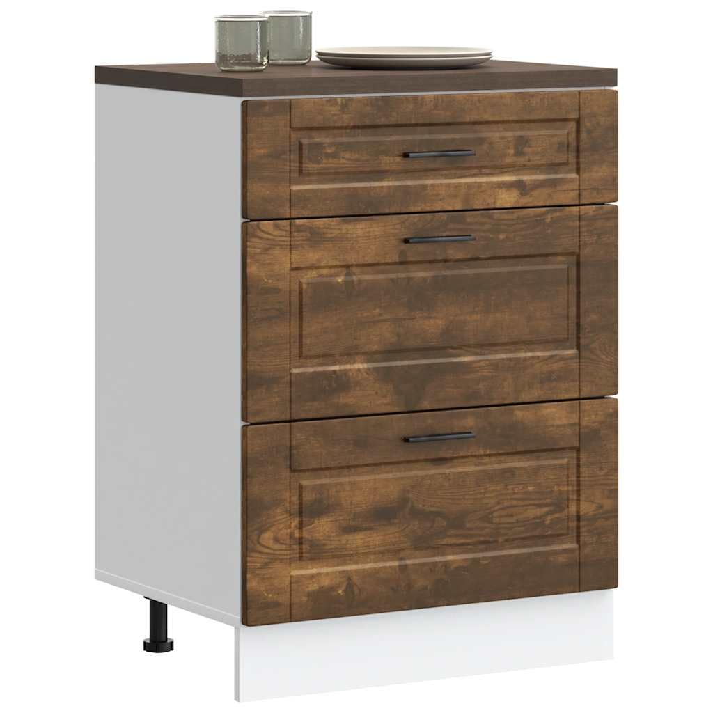 Meuble de cuisine Porto 60cm pour corriger les sols irréguliers