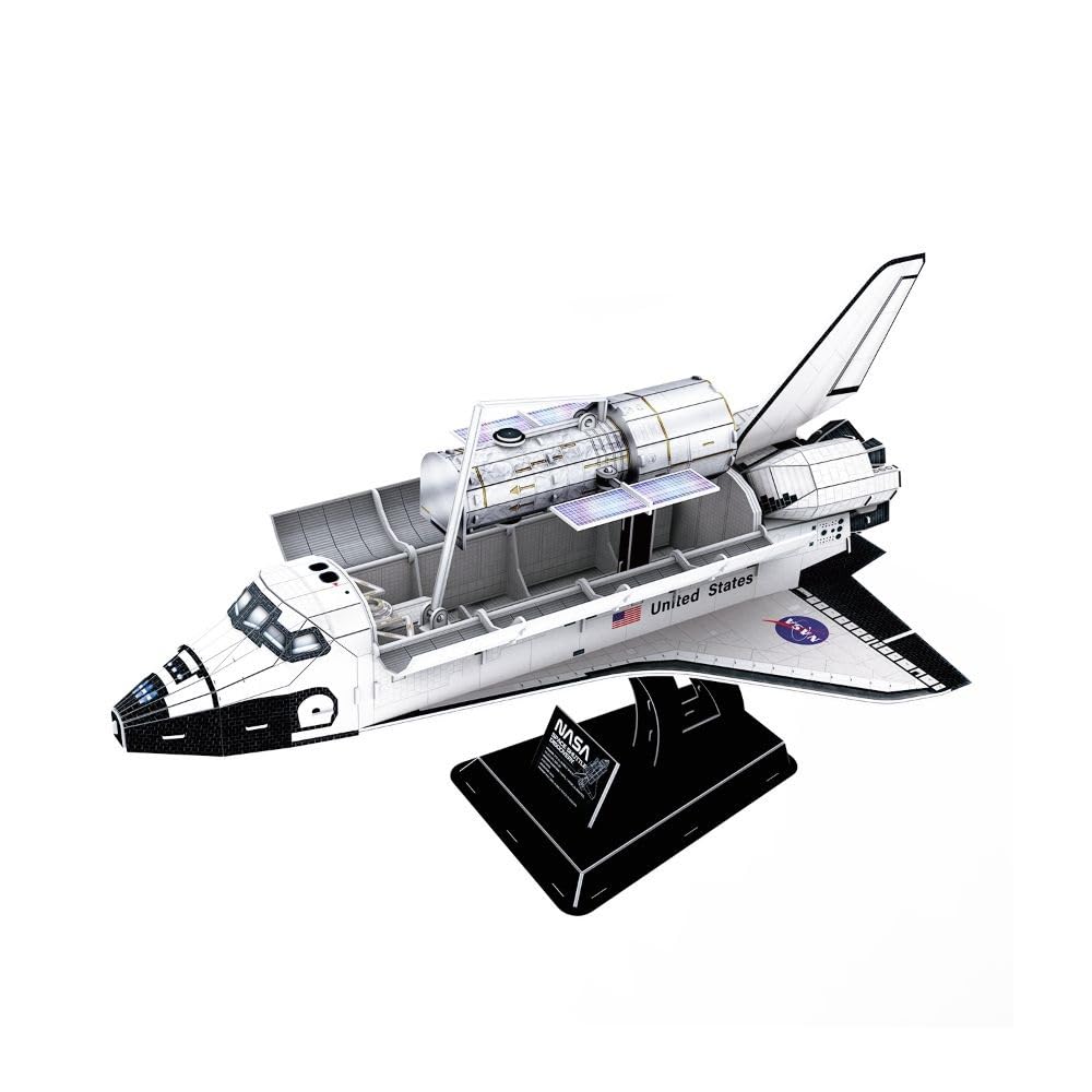 Cubic Fun 3D Puzzle NASA Discovery(Space Shuttle) 126 Pieces, For 8 Years+
